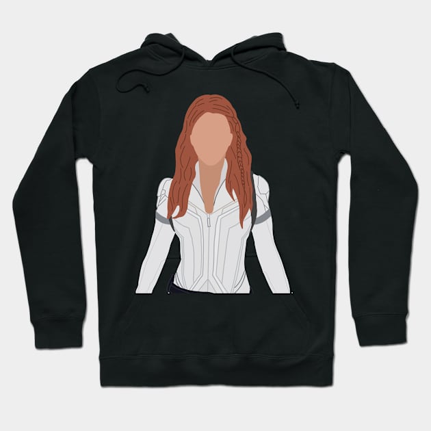 White Widow Hoodie by CalliesArt